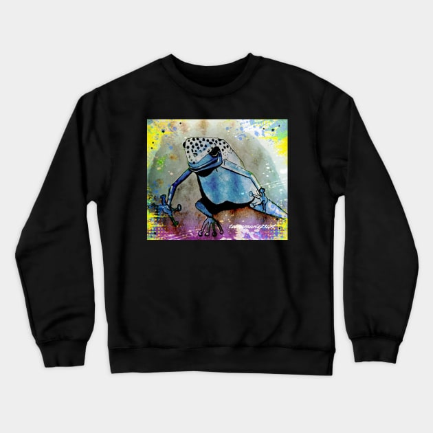 Frog Crewneck Sweatshirt by teenamarie23art